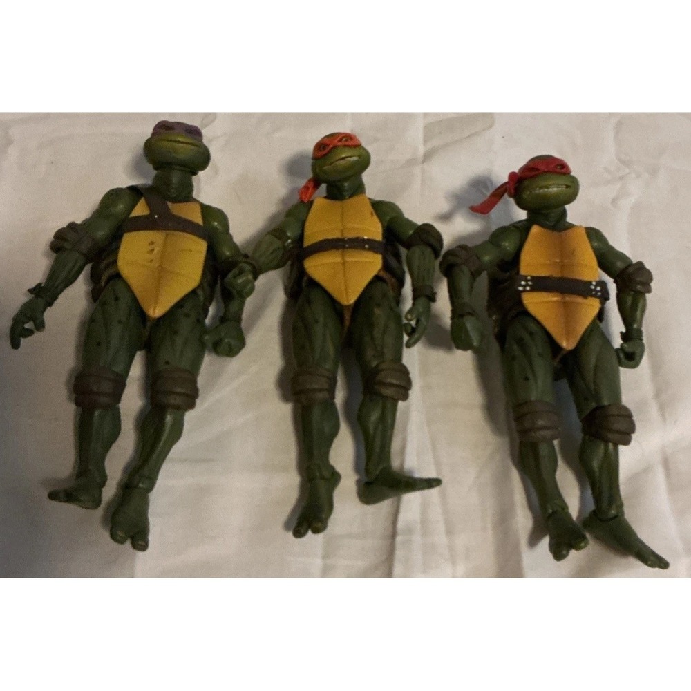 NECA 2018 Teenage Mutant Ninja Turtles Lot Of 3, No Weapons